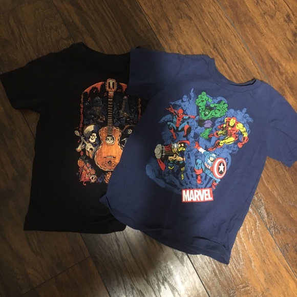 Disney Shirts Tops Boys Marvel Tee Walmart Poshmark